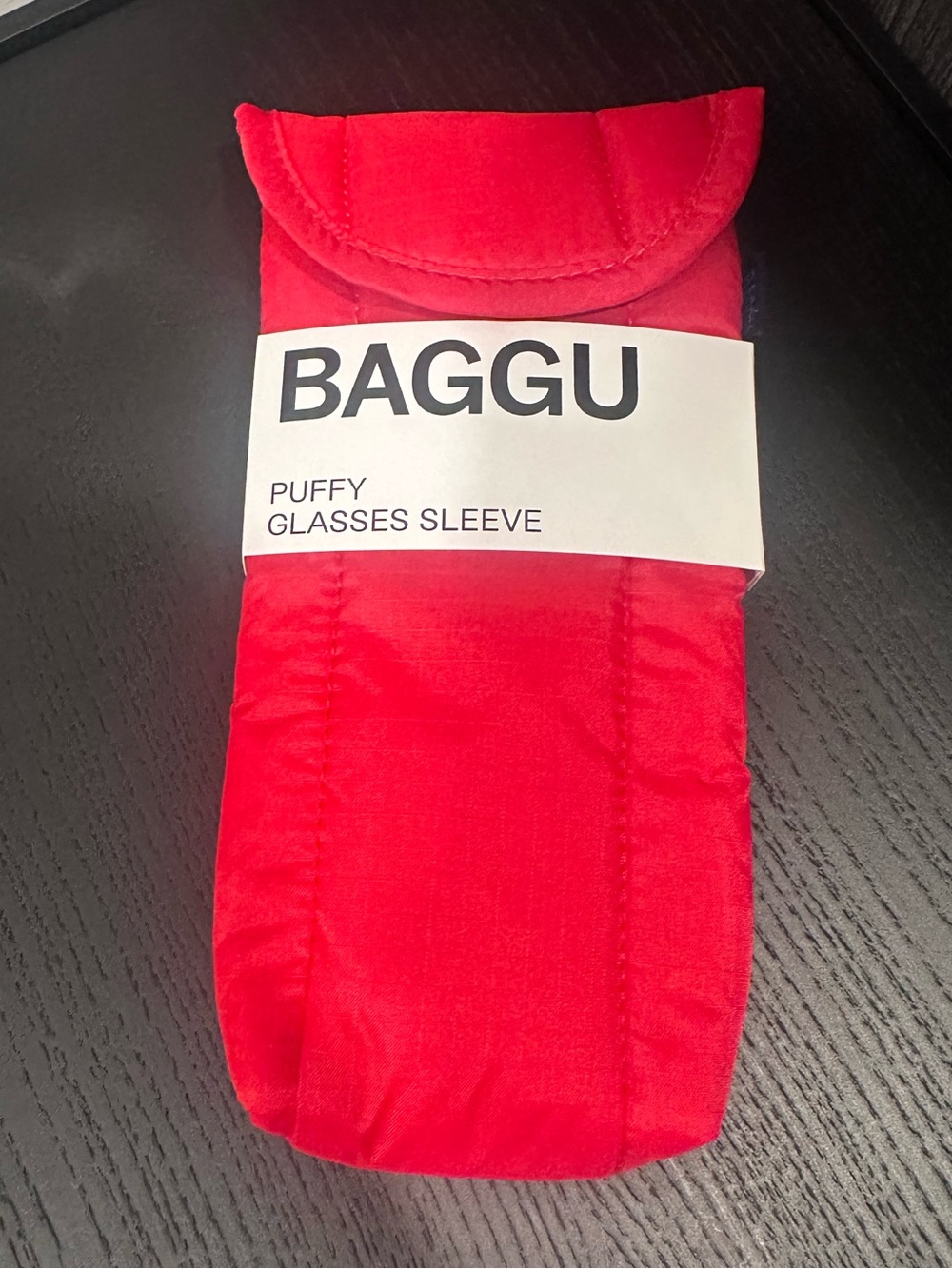 NWT Baggu Puffy Glasses Sleeve - Candy Apple